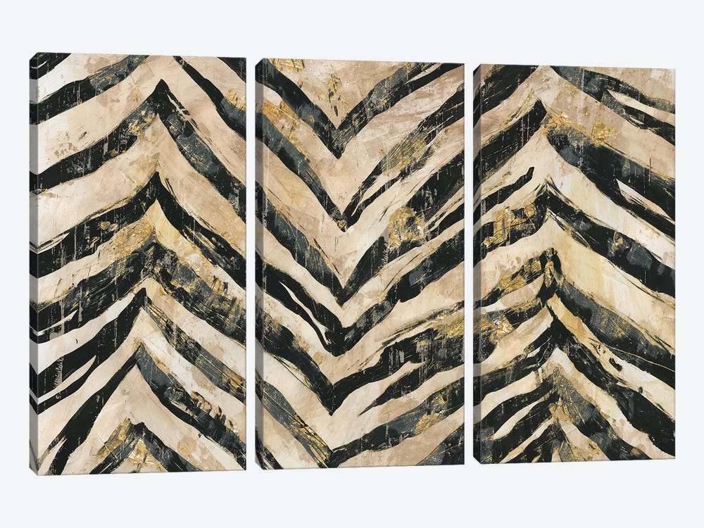 New Zebra II by PI Galerie 3-piece Canvas Print