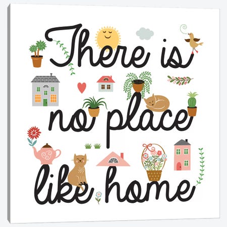 No Place Like Home Canvas Print #PIG182} by PI Galerie Art Print
