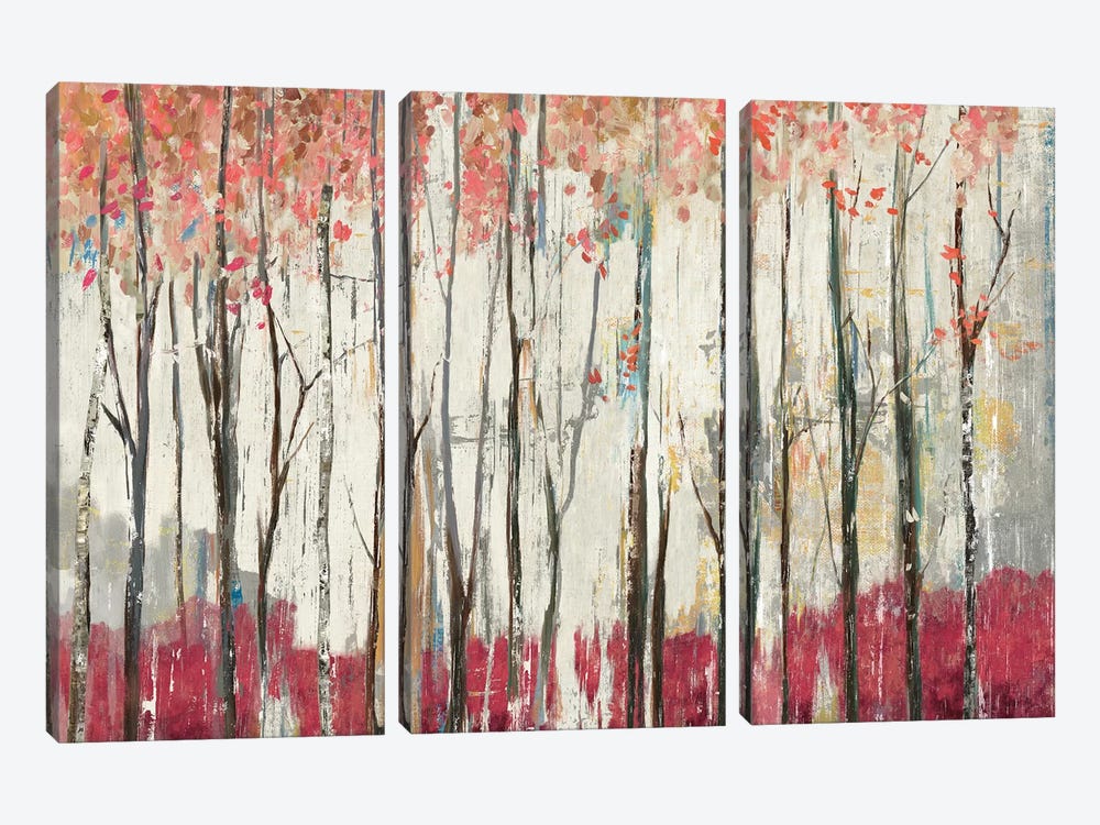 Pink Forest by PI Galerie 3-piece Canvas Print