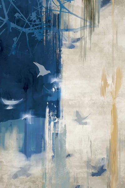 Abstract Floral & Botanical: Unquiet Stone I by PI Galerie