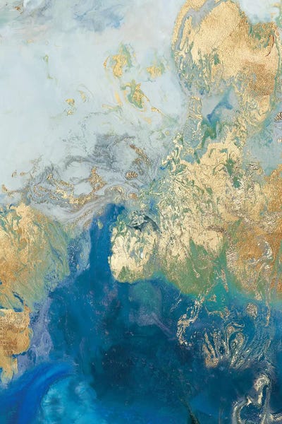Large Abstract Art - Canvas Prints: Ocean Splash II by PI Galerie