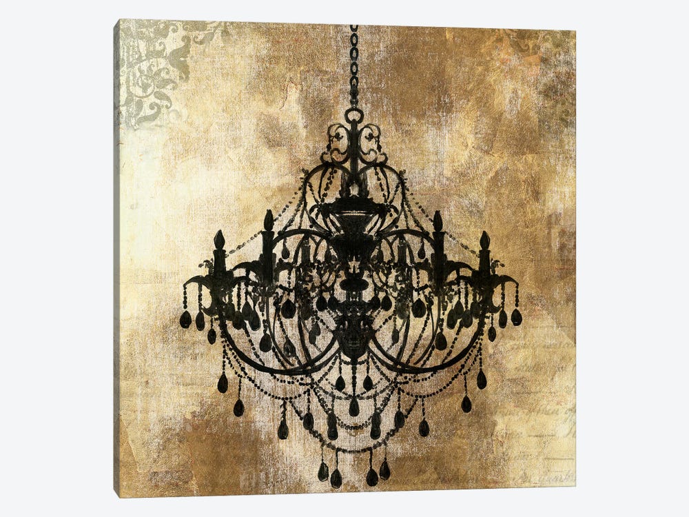 Chandelier Gold I by PI Galerie 1-piece Canvas Wall Art
