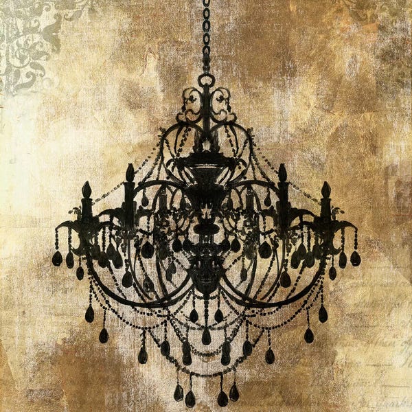 Chandeliers: Chandelier Gold I by PI Galerie