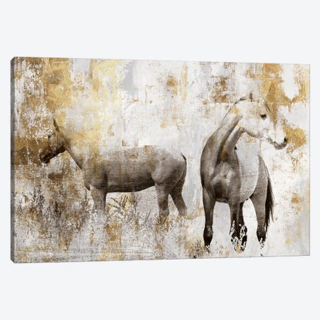 Equestrian Gold II Canvas Print #PIG65} by PI Galerie Art Print