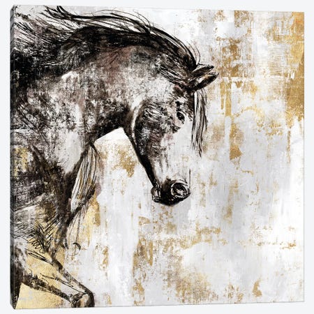 Equestrian Gold III Canvas Print #PIG66} by PI Galerie Canvas Print