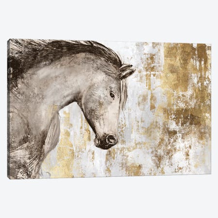 Equestrian Gold V Canvas Print #PIG68} by PI Galerie Canvas Wall Art