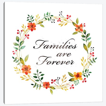 Families Are Forever Canvas Print #PIG73} by PI Galerie Canvas Art Print