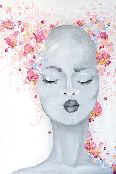 Lady Bold and Beautiful by Piia Pievilainen framed canvas print