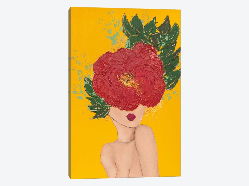 Lady Poppy by Piia Pievilainen 1-piece Canvas Print