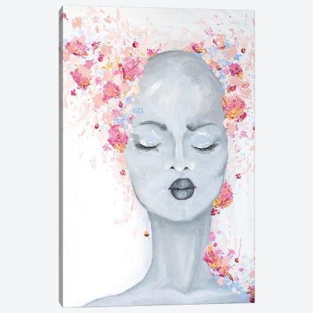 Lady Bold and Beautiful Canvas Print #PII1} by Piia Pievilainen Canvas Artwork