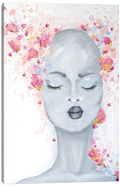 Lady Bold and Beautiful Canvas Art Print - Piia Pievilainen
