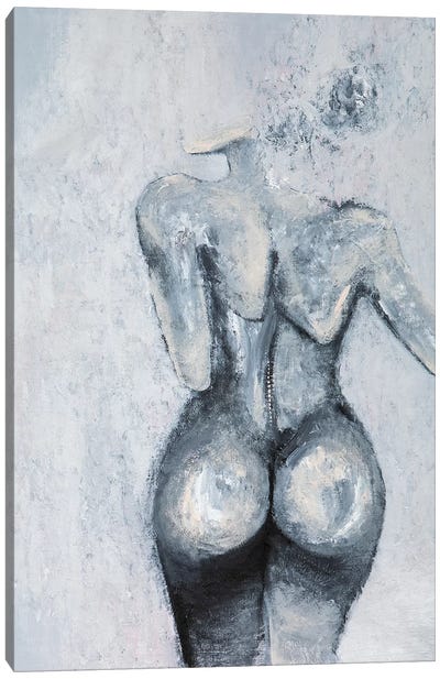 Lady Behind (the Truth) Canvas Art Print - Piia Pievilainen
