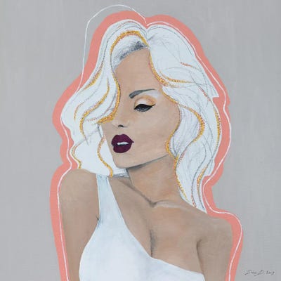 Lady Diamond by Piia Pievilainen framed canvas print