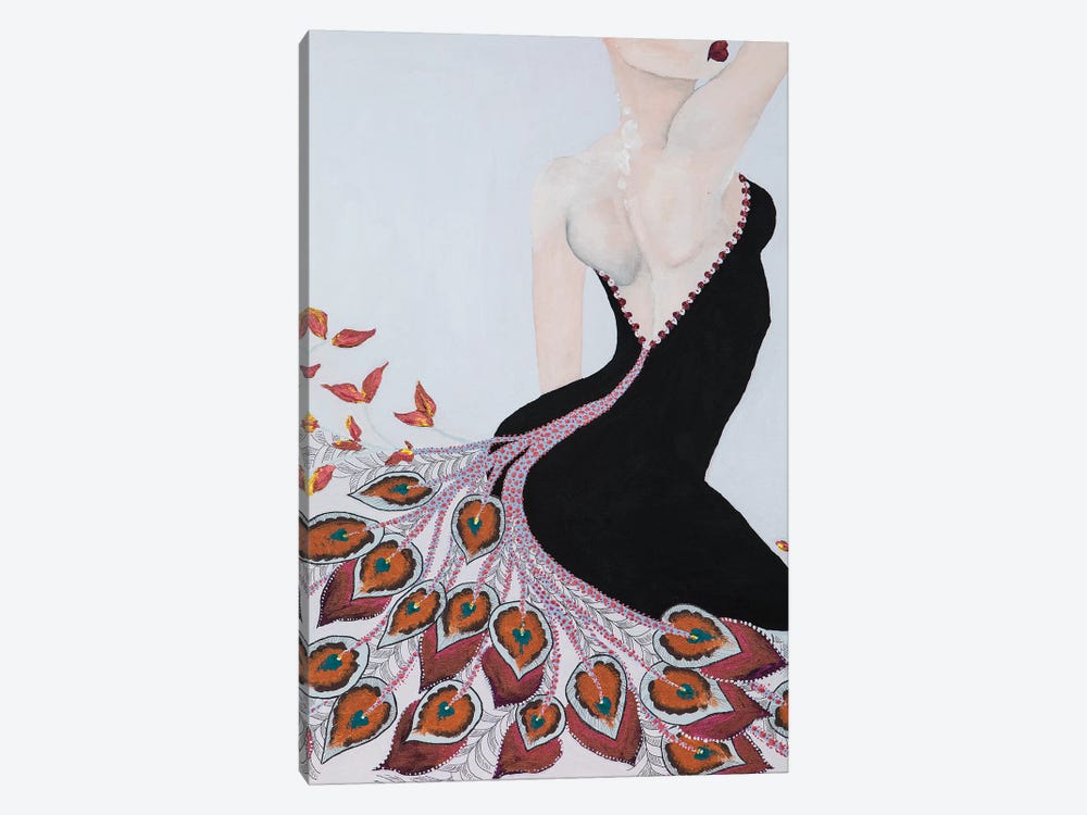 Lady Peacock by Piia Pievilainen 1-piece Art Print