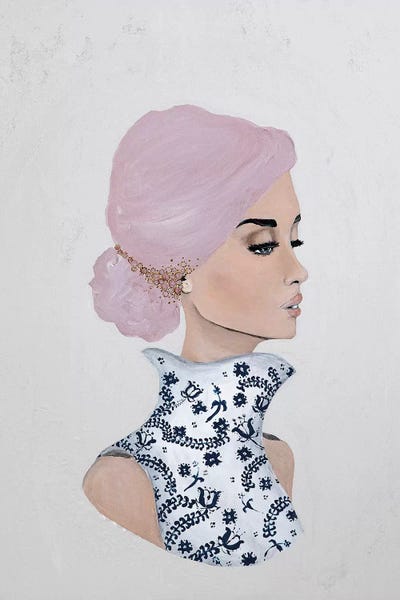 Lady Gloria by Piia Pievilainen framed canvas print