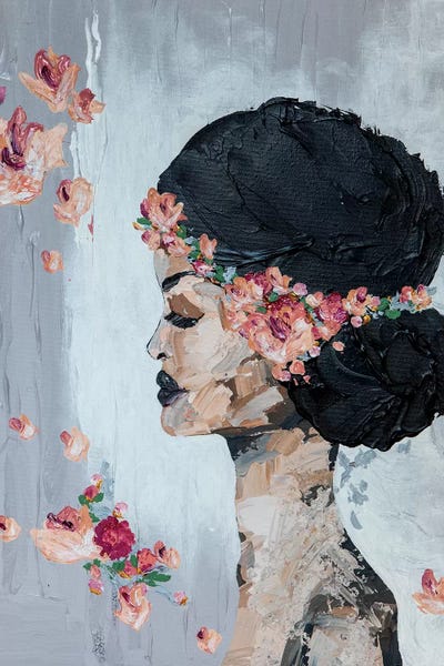 Lady Flora by Piia Pievilainen multi panel art