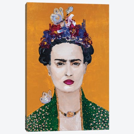 Lady Frida Canvas Print #PII6} by Piia Pievilainen Art Print