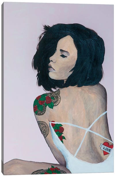 Lady Love Canvas Art Print - Women's Swimsuit & Bikini Art