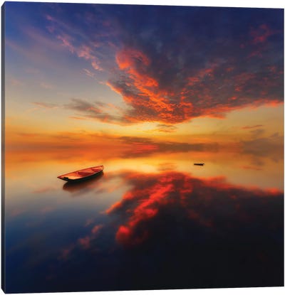 In A Colorful Evening Canvas Art Print