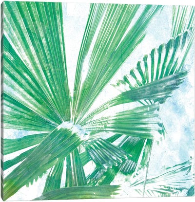 Emerald Palms II Canvas Art Print