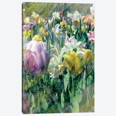 Spring At Giverny II Canvas Print #PIL4} by Pam Ilosky Canvas Artwork