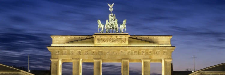 Quadriga statue on Brandenburg Gate, Pariser Platz, Berlin, Germany by Panoramic Images wall art