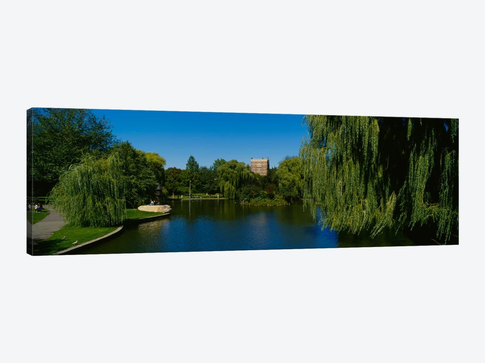 Lake in a formal garden, Boston Public Garden, Boston, Massachusetts, USA by Panoramic Images 1-piece Canvas Artwork