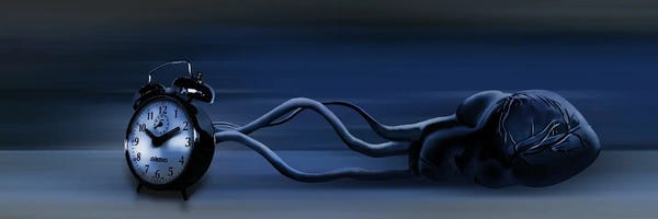 Clocks: Clock attached to heart by Panoramic Images