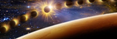 Eclipse of the sun by Panoramic Images canvas print