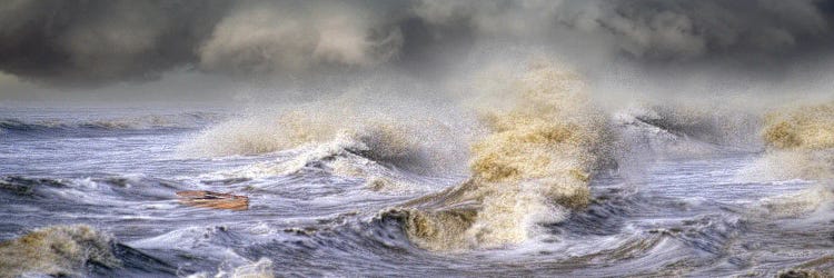Small boat in storm by Panoramic Images wall art