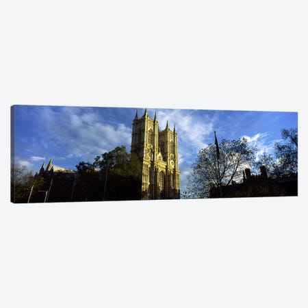 Low angle view of an abbey, Westminster Abbey, City of Westminster, London, England Canvas Print #PIM10068} by Panoramic Images Canvas Wall Art