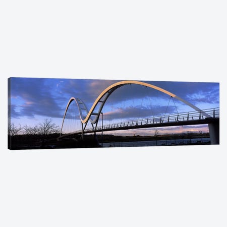 Modern bridge over a riverInfinity Bridge, River Tees, Stockton-On-Tees, Cleveland, England Canvas Print #PIM10079} by Panoramic Images Canvas Art Print