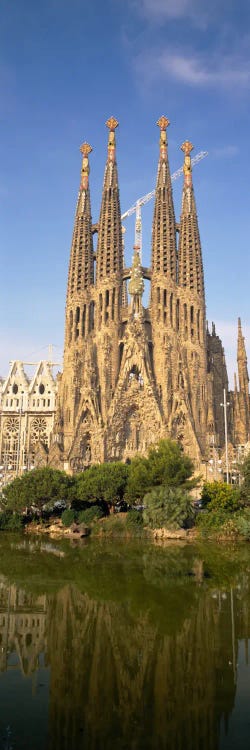 Low Angle View Of A Cathedral, Sagrada Familia, Barcelona, Spain