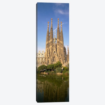 Low Angle View Of A Cathedral, Sagrada Familia, Barcelona, Spain Canvas Print #PIM1008} by Panoramic Images Art Print