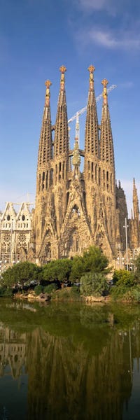 Catalonia: Low Angle View Of A Cathedral, Sagrada Familia, Barcelona, Spain by Panoramic Images