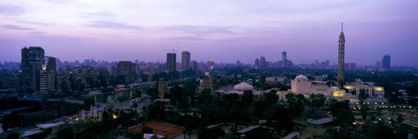 Egypt: Dusk Cairo Gezira Island Egypt by Panoramic Images