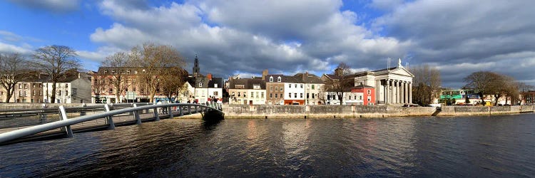 The Millenium Foot Bridge Over the River Lee,St Annes Church Behind, And St Mary's Church (right),Cork City, Ireland by Panoramic Images wall art