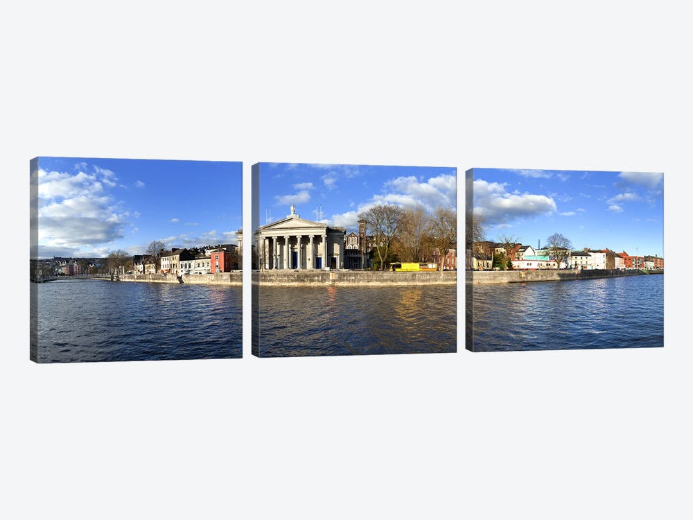 St Mary's Church beside the River LeeCork City, Ireland by Panoramic Images 3-piece Canvas Art
