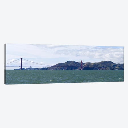 Golden Gate BridgeMarin Headlands, Mount Tamalpais, Sausilito, San Francisco Bay, San Francisco, California, USA Canvas Print #PIM10147} by Panoramic Images Canvas Artwork