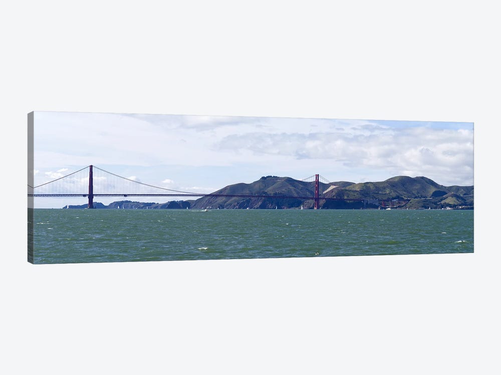 Golden Gate BridgeMarin Headlands, Mount Tamalpais, Sausilito, San Francisco Bay, San Francisco, California, USA by Panoramic Images 1-piece Canvas Artwork