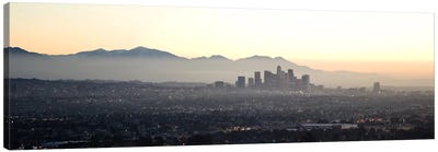 Aerial view of a cityscape, Los Angeles, California, USA Canvas Art Print - Mist & Fog Art