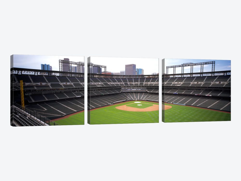 Coors Field Denver CO by Panoramic Images 3-piece Canvas Art Print