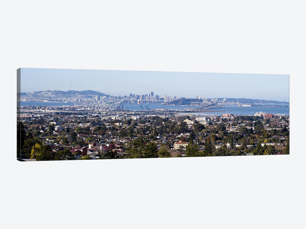 Buildings in a cityOakland, San Francisco Bay, San Francisco, California, USA by Panoramic Images 1-piece Canvas Artwork