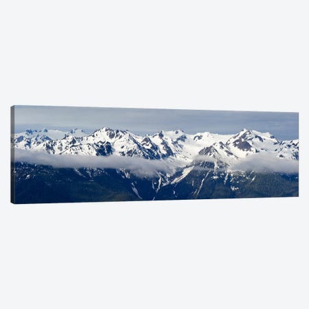 Snow covered mountains, Hurricane Ridge, Olympic National Park, Washington State, USA Canvas Print #PIM10154} by Panoramic Images Art Print