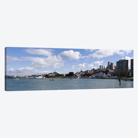 View Of Aquatic Park, Fisherman's Wharf District, San Francisco, California, USA Canvas Print #PIM10164} by Panoramic Images Canvas Artwork