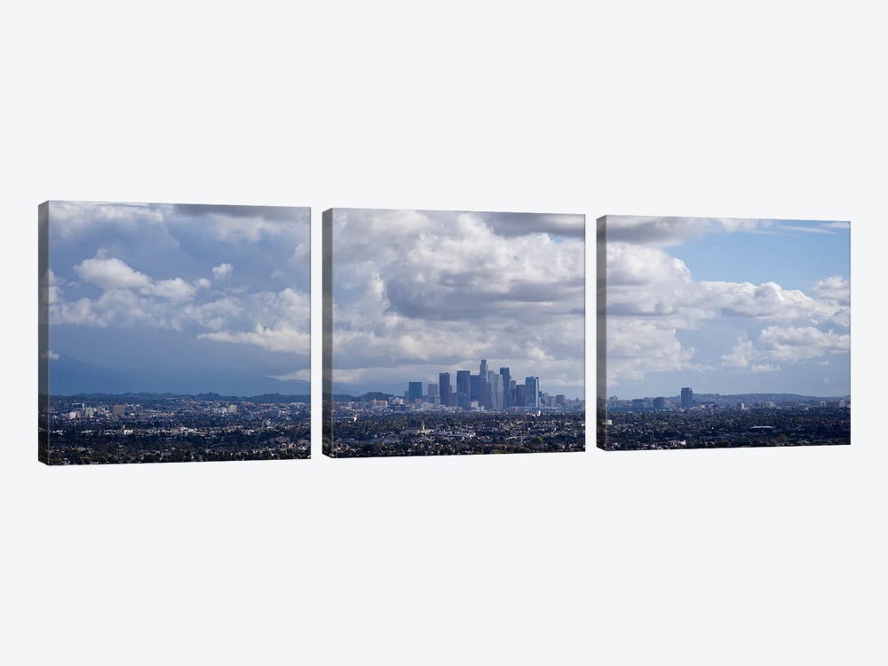 Buildings in a city, Los Angeles, California, USA by Panoramic Images 3-piece Canvas Art Print