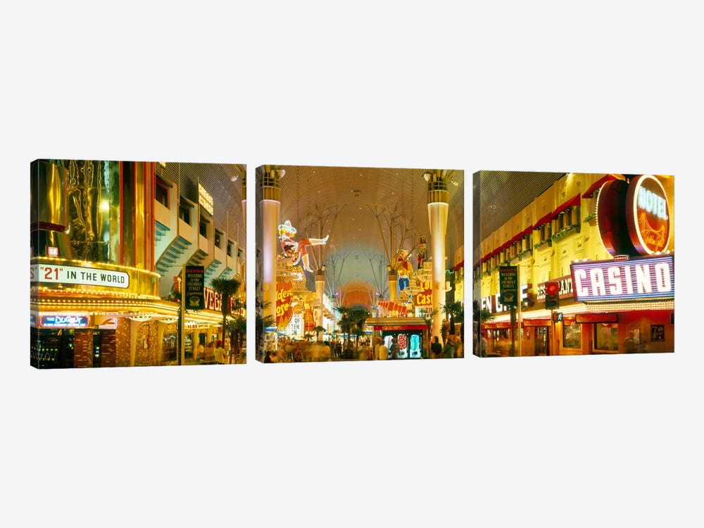 USA, Nevada, Las Vegas, night by Panoramic Images 3-piece Canvas Art