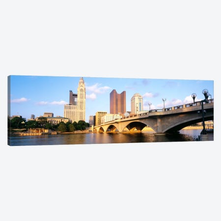 Scioto River, Columbus, Ohio, USA Canvas Print #PIM1018} by Panoramic Images Canvas Art