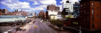 High angle view of buildings along 10th Avenue, New York City, New York State, USA by Panoramic Images canvas print