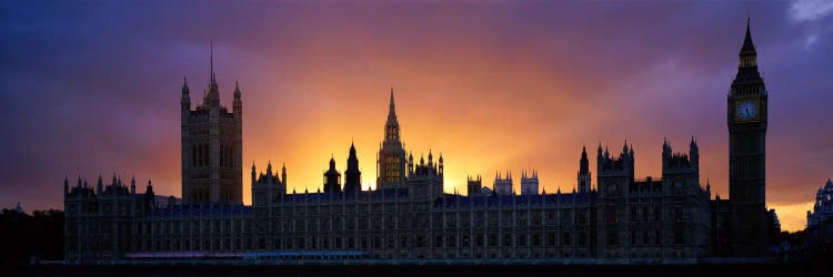 Sunset Houses of Parliament & Big Ben London England